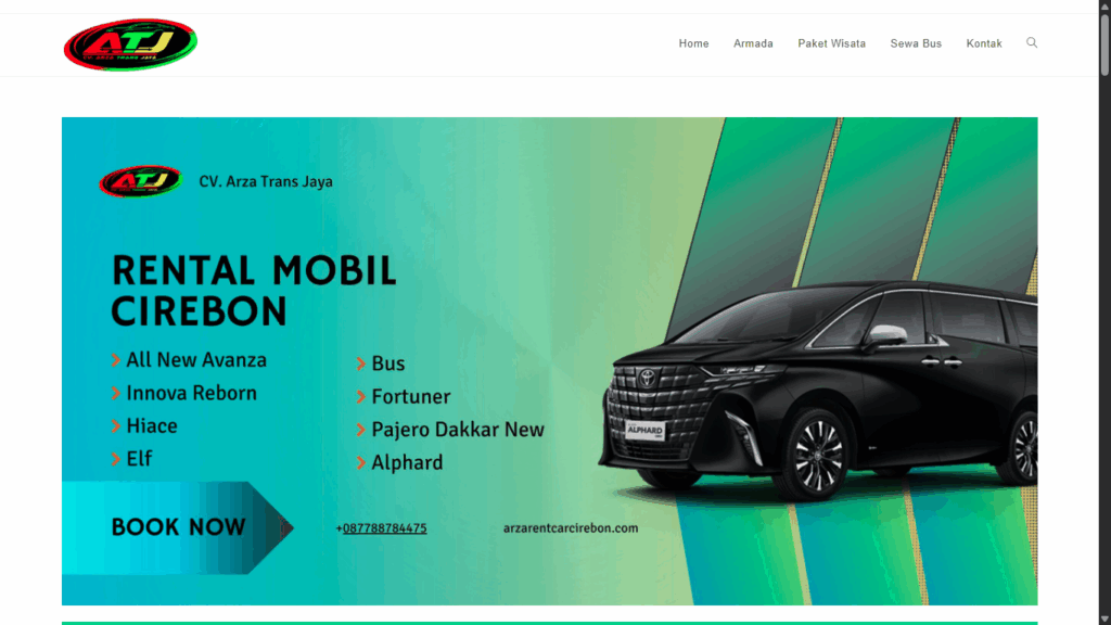 Portofolio Website Arza