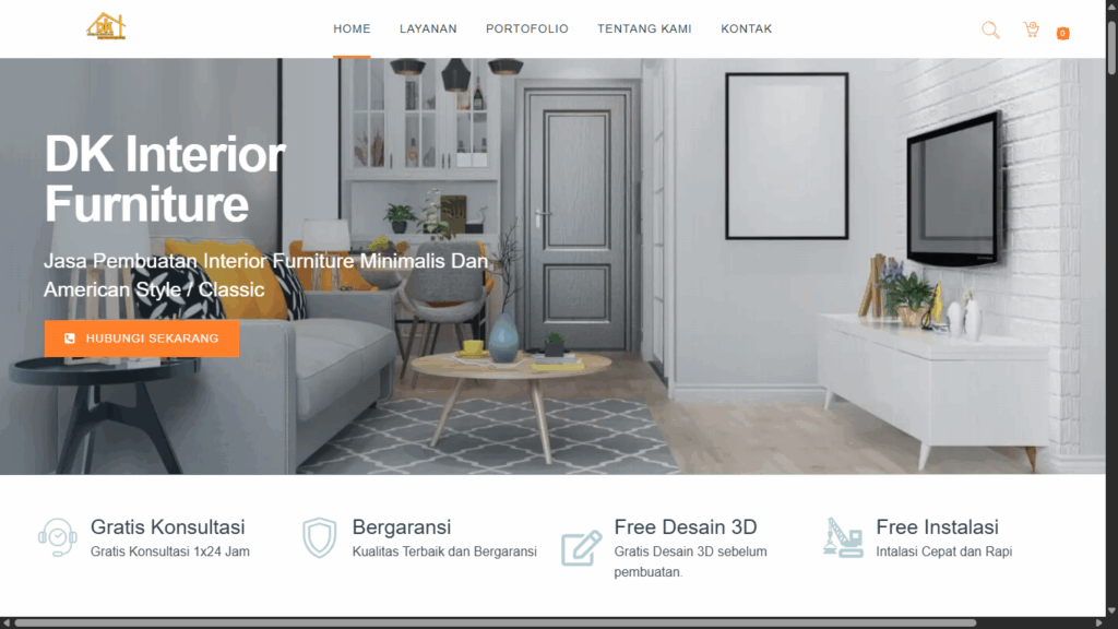 Portofolio Website DKInteriortegal